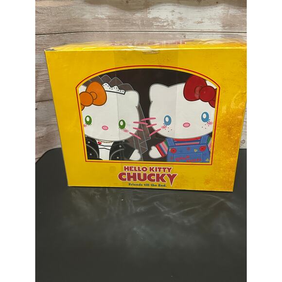 Hello Kitty Chucky & Tiffany 9" Plushes With Box Limited universal studios Japan - Picture 4 of 9